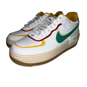 Nike Air Force 1 Shadow White Neptune Green CI0919 118 Women’s Size 5